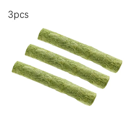 1/3/6pcs Cat Grass Scented Stick Pet Snacks Hairball Removal Mild Hair Row Ready To Eat Cat Teeth Cleaning Sticks Pet Supplies