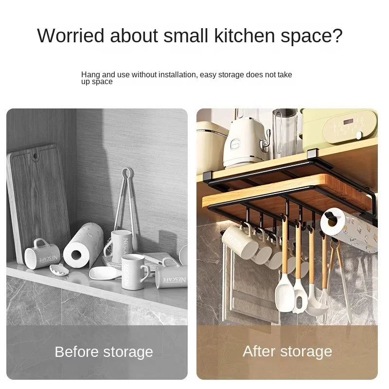 No Punching, Kitchen Shelves, Cabinets, Hanging Cabinets, Paper Towels, Lower Hangers, Shelves for Storage