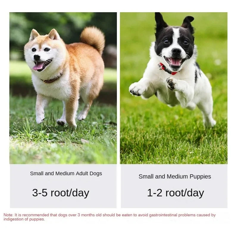 Pet Snack Dog Tooth Grinding Stick Snack Food Treats Chews Puppy Oral Hygiene Toy Leather Cowhide Teeth Clean Stick for Puppy