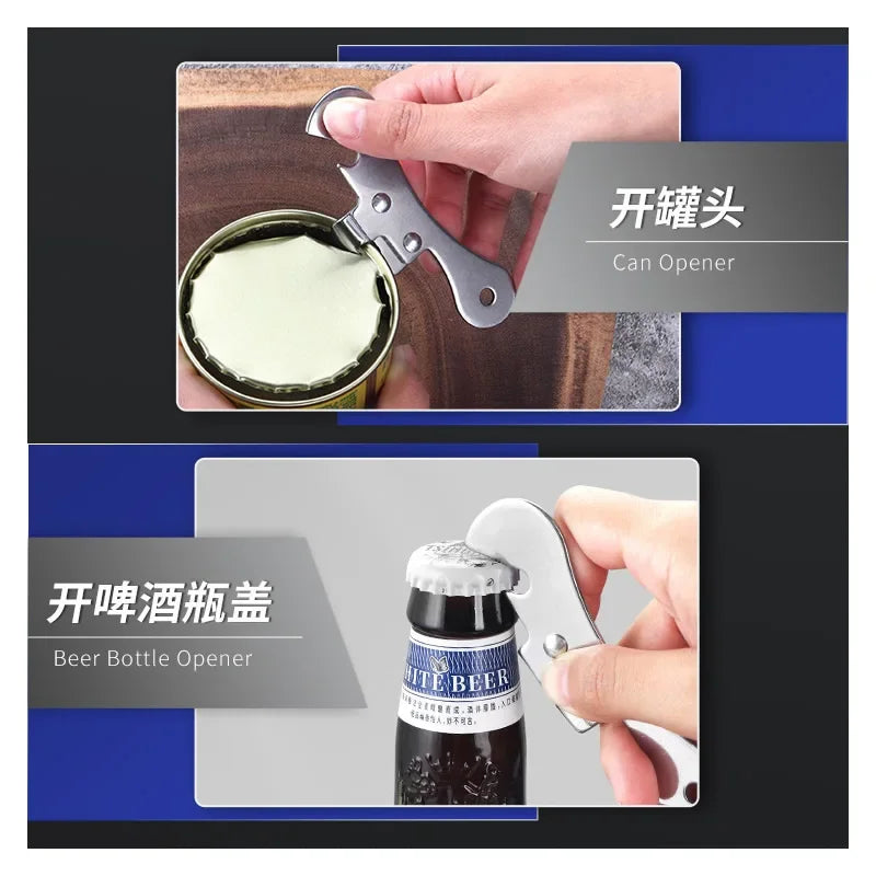 Portable Bottle Jar Opener 4 Colors Kitchen Gadget Portable Can Opener for Emergency Bottle Opener Party Simple Canning Knife