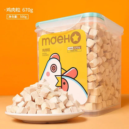 Pet Snack  Whole Meat Freeze-Dried Cat Kitten Staple Food Snacks Chicken Granules Whole Family Bucket Cat And Dog Food