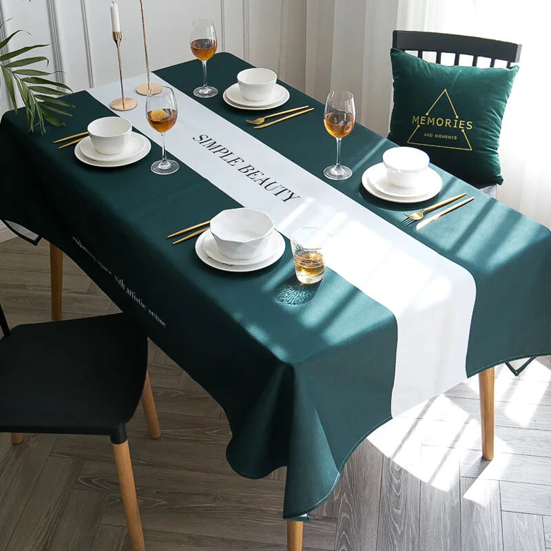 Modern Household Anti-fouling Nordic Tablecloth Rectangular Coffee Table Waterproof And Oil-proof Fabric Tablecloth Mantel Mesa