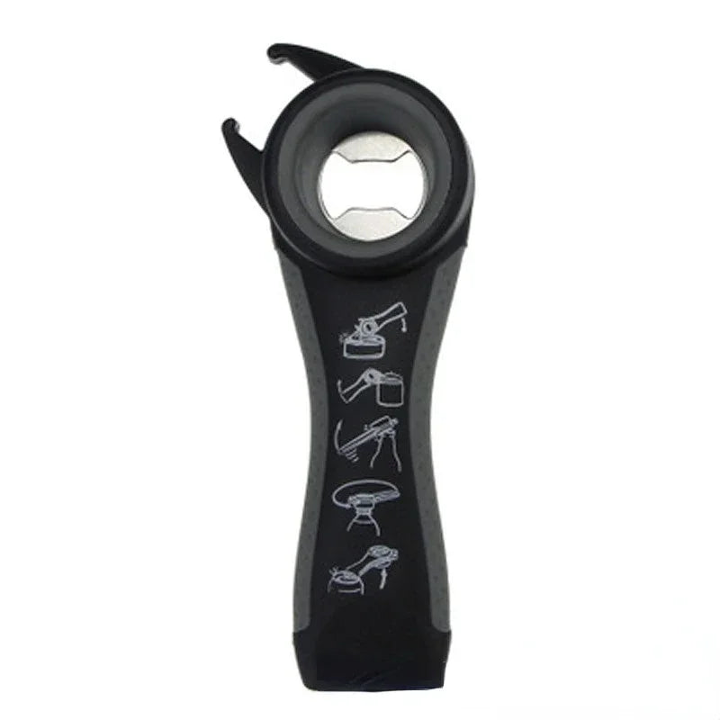 5 in 1 Multi function  Stainless Steel plastic Can jar bottle open can Opener Beer Good Kitchen Tool tools