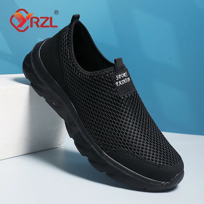 YRZL New Running Shoes for Men Breathable Sports Shoes Lightweight Fashion Summer Breathable Sneakers for Men Plus Size 38-46