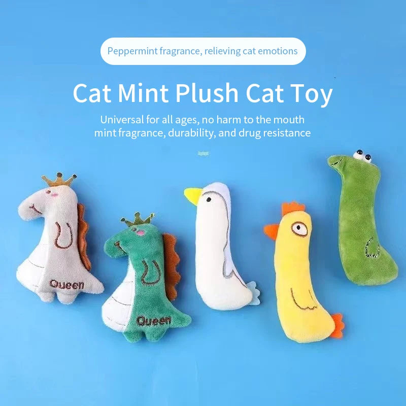 Catnip Pets Toy Cats Supplies for Cute Cat Toys Puppy Kitten Teeth Grinding Cat Plush Thumb Pillow Protect Mouth Pet Accessories