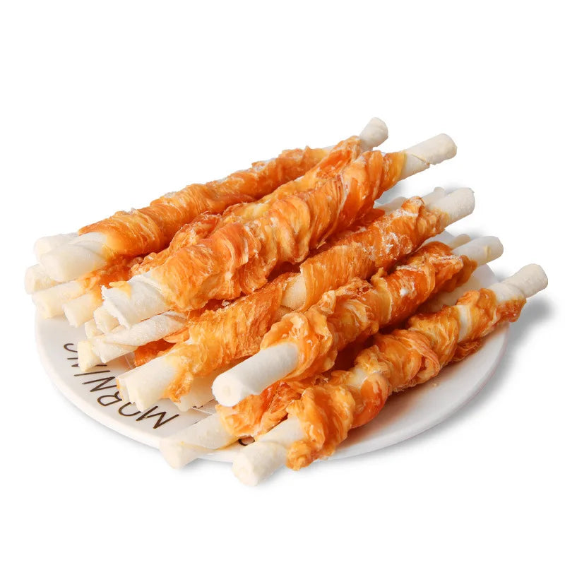 Dog Teething Snacks Fresh Beef Chicken Breast Pet Snacks Teeth Grinding Training Supplies Pet Biscuits Clean Reward Sticks