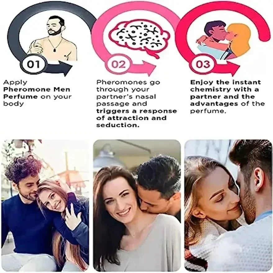 Pheromone perfume for men to attract women cologne fragrance roller ball romantic date flirting portable perfume