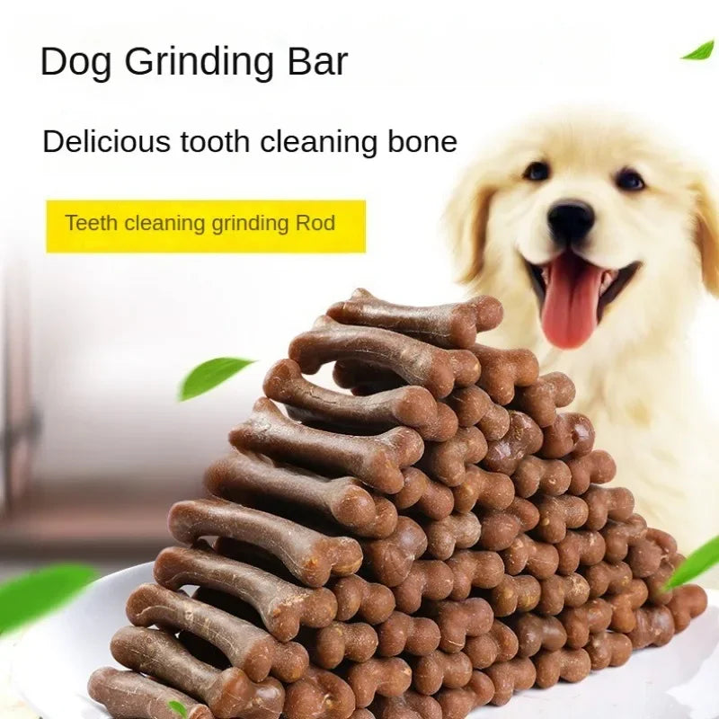 Pet Snack Dog Tooth Grinding Stick Snack Food Treats Chews Puppy Oral Hygiene Toy Leather Cowhide Teeth Clean Stick for Puppy