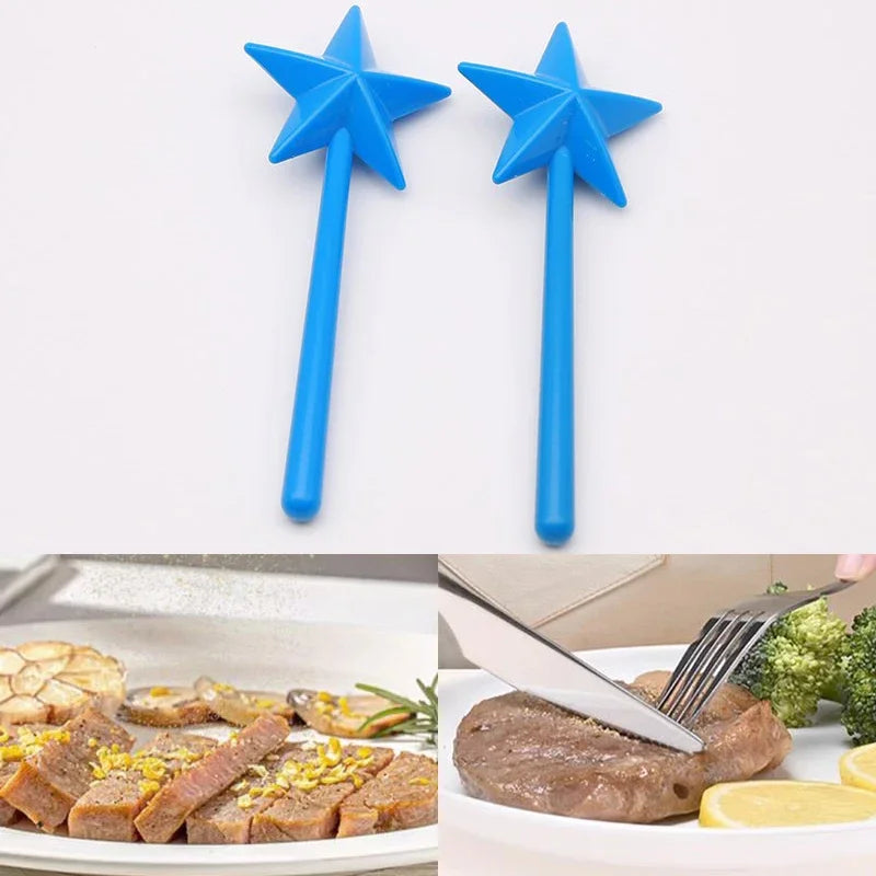 Portable Salt Pepper Shakers Refillable Magical Star Wand Spice Dispenser Seasoning Shaker Set Kitchen & Dining BBQ Supplies