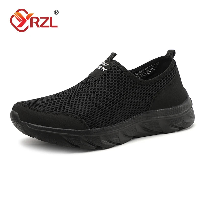 YRZL New Running Shoes for Men Breathable Sports Shoes Lightweight Fashion Summer Breathable Sneakers for Men Plus Size 38-46