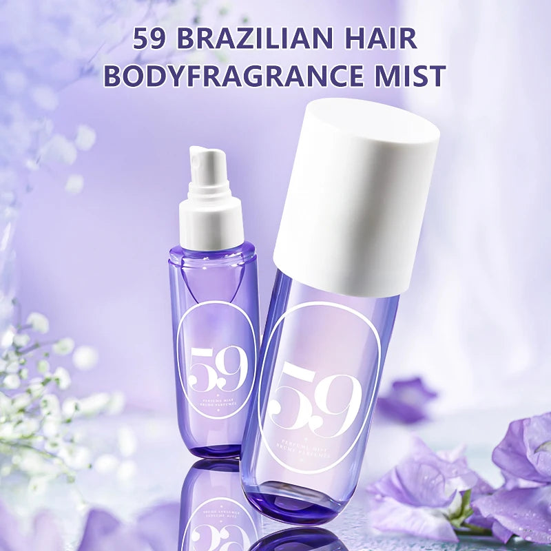 90ml Woman Perfumes Body Spray Long Lasting Fragrance Hair and Body Smell Spray Natural Fruit Fragrance Portable Date Flirting