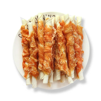 Dog Teething Snacks Fresh Beef Chicken Breast Pet Snacks Teeth Grinding Training Supplies Pet Biscuits Clean Reward Sticks