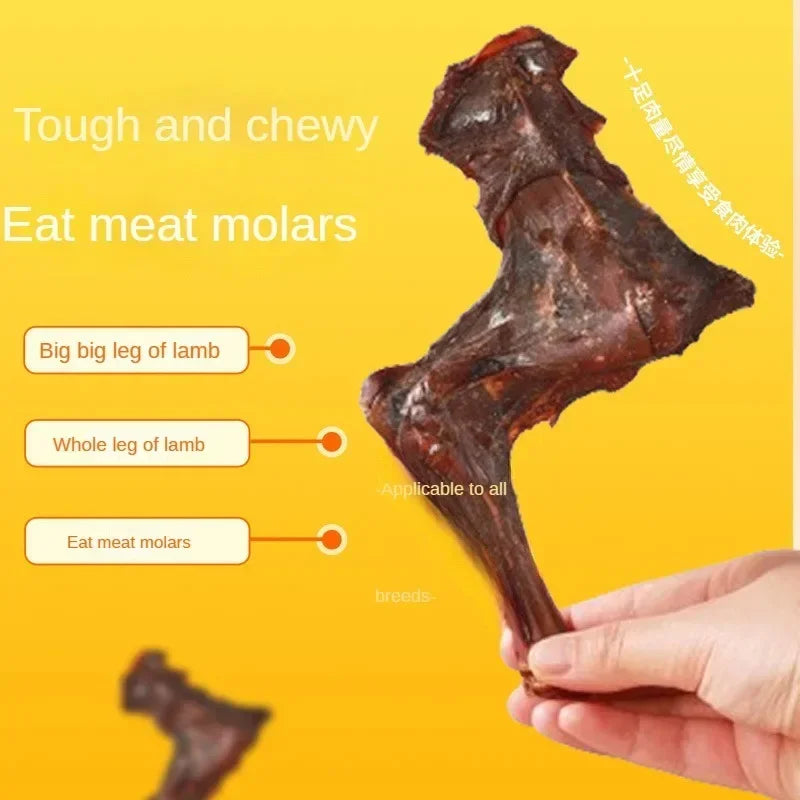 Dog Snacks Pet Snacks Drying Leg of Lamb Dog Chew Bones Molar Air-dried Pure Meat Enhance Immunity Nutritional Supplements