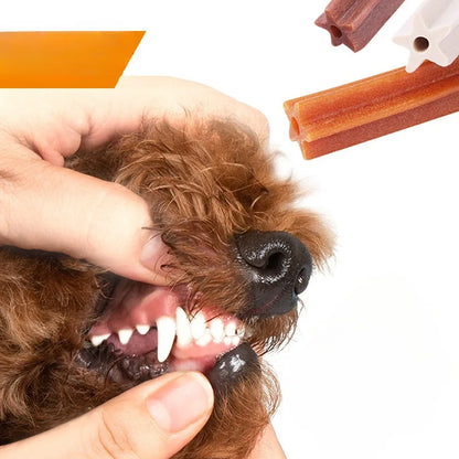 Dog Snacks Dog Training Bones Dog Double Teeth Grinding Stick Clean Teeth Bones for Medium and Large Dogs Dog Treats Teddy Keji