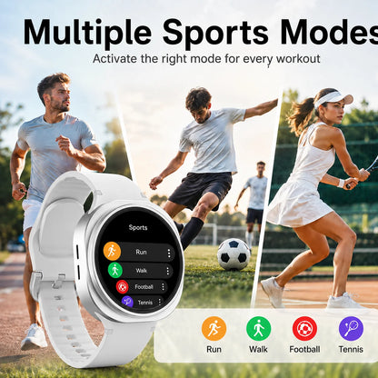 2026 New Smart Watch Game Dial Dynamic Dial Bluetooth Call Wireless Charging Fitness Tracker Voice Assistant Gift