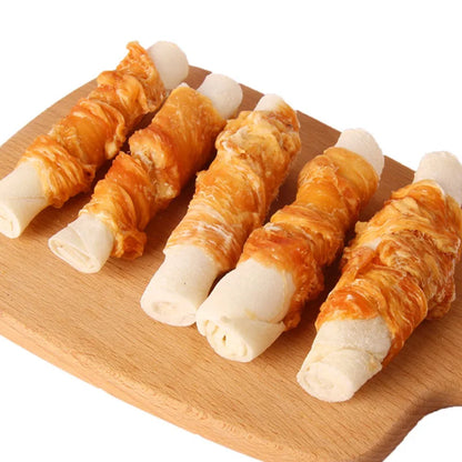 Dog Teething Snacks Fresh Beef Chicken Breast Pet Snacks Teeth Grinding Training Supplies Pet Biscuits Clean Reward Sticks