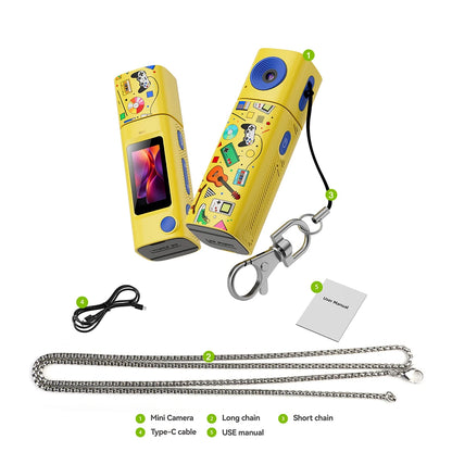 G10 2K Thumb Camera Flip the Lens 230 ° Retro Mini Digital Camera Very Small Camcorder Video Recorder for Kid Portable Cam 2026
