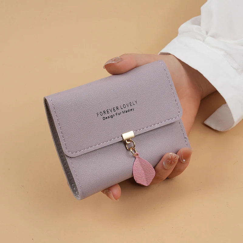 Trifold Clutch Coin Purse, Minimalist Credit Card Holder, Women's Casual Wallet