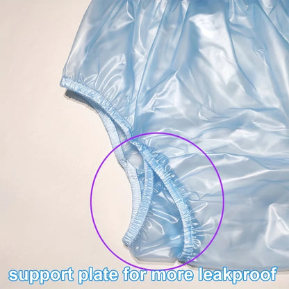 Reusable PVC Panties Adult Diapers Coat Leak-proof Plastic Teen Diaper Cover Non-disposable Diapers  Transparent