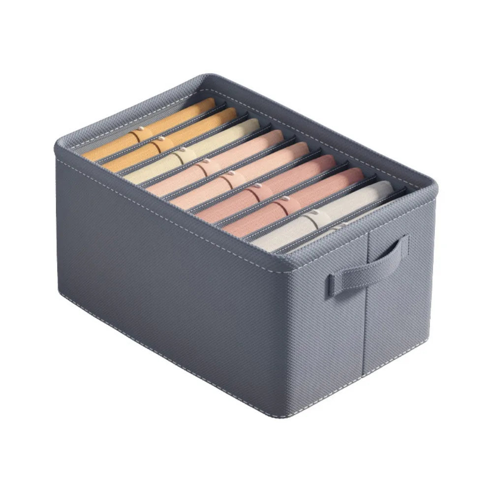 Clothes Organizer Trousers Clothes Jeans Storage Box Underwear Bra Socks Artifact Compartment Box Wardrobe Clothes Organizer