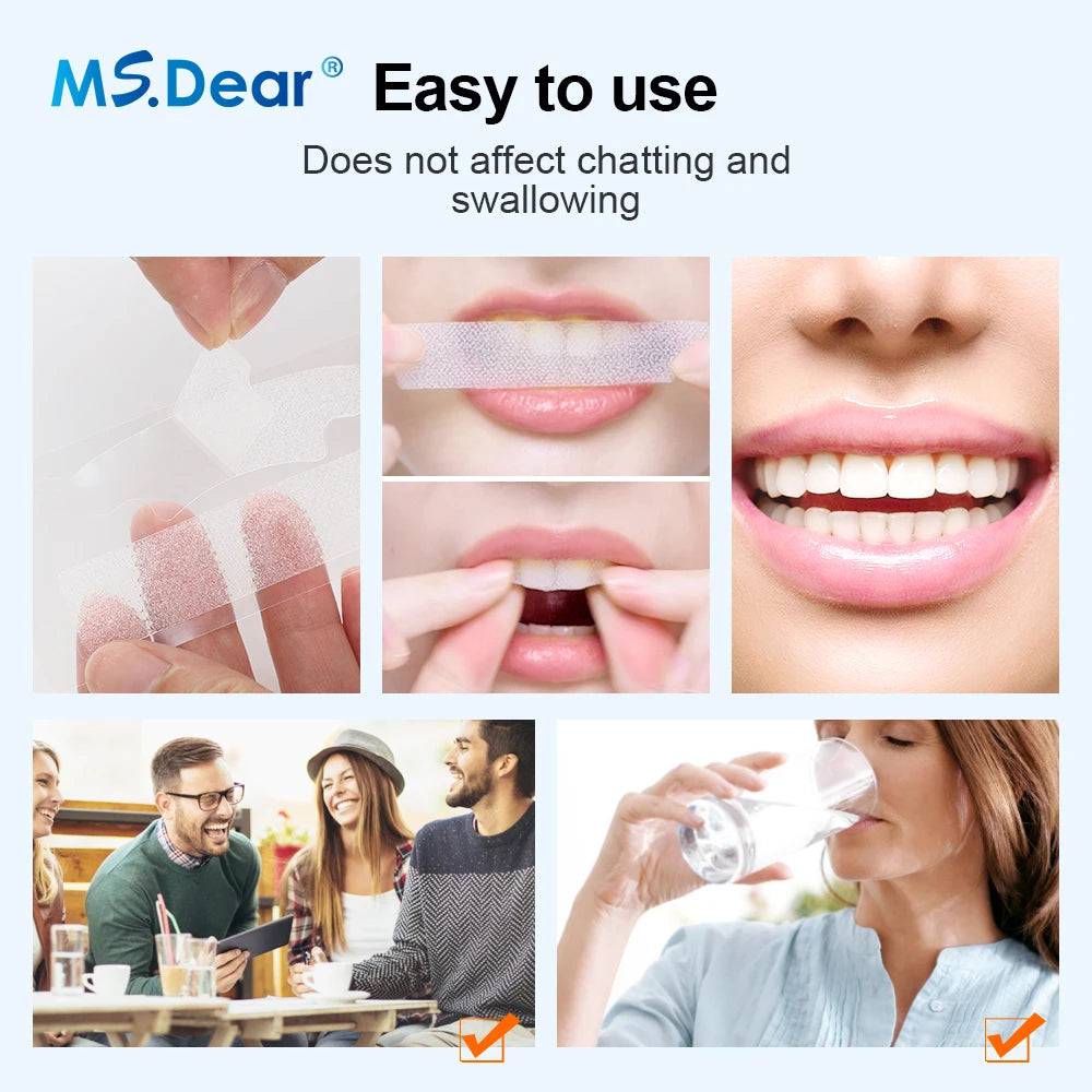 9D Teeth Whitening Strips White Toothpaste Oral Hygiene Care False Teeth Veneers Dentist Seks Whiten Gel Yellow Smoke Stains