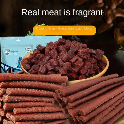 Pet Food Dog Cat Snacks Pure Beef Jerky Nutritional Fattening Pet Treats Catgrass Tablets Grinding Teeth Pet Replenish Energy