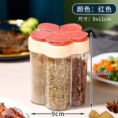 Seasoning Jar Plastic Container Seasoning Bottle Spice Organizer Outdoor Camping Seasoning Container Kitchen Gadget Sets