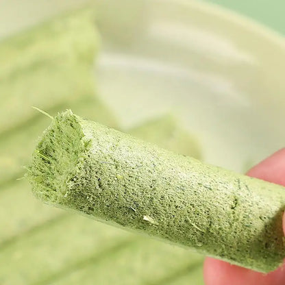 Cat Grass Teething Stick Pet Snacks Hairball Removal Natural Grass Molar Rod Cat Teeth Cleaning Sticks for Indoor Cats