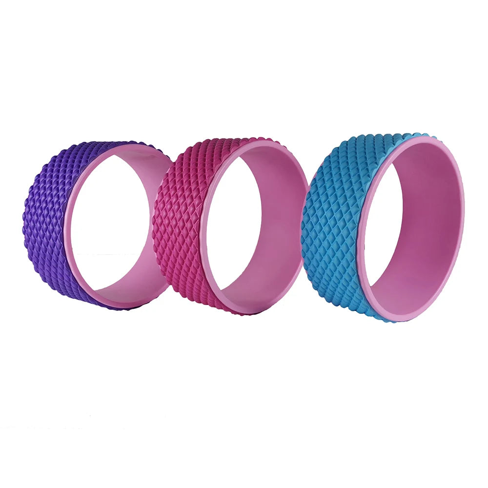 Yoga Wheel Exercise Trigger Point Muscle Massage Back Roller Pilates Ring Back Training Yoga Balance Accessory Increase Mobility