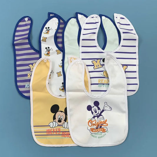 Baby Girl Boy Feeding Bibs Waterproof Apron Cartoon Towel Kids Toddler Dinner baberos Bandanas Burp Cloths