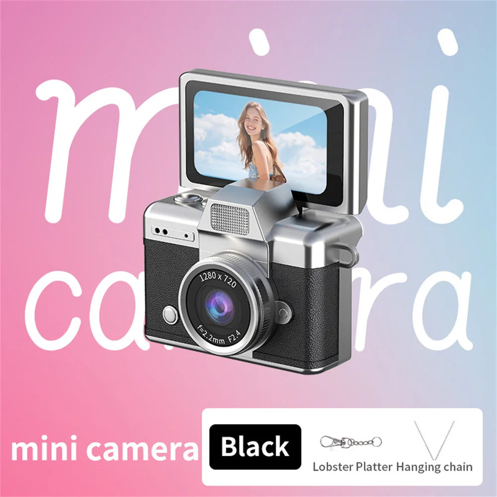 Mini Keychain Thumb Camera with 1080P HD Video Recording and 180° Flip Screen LCD Display Screen for Students 2026