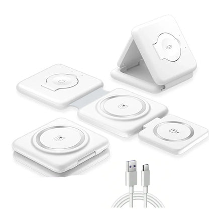 100W 3 in 1 Magnetic Wireless Charger