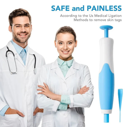 2 In1 Painless Auto Skin Tag Mole Wart Removal Kit Cleaning Tools Face Skin Care Body Wart Dot Treatments Remover Beauty Health