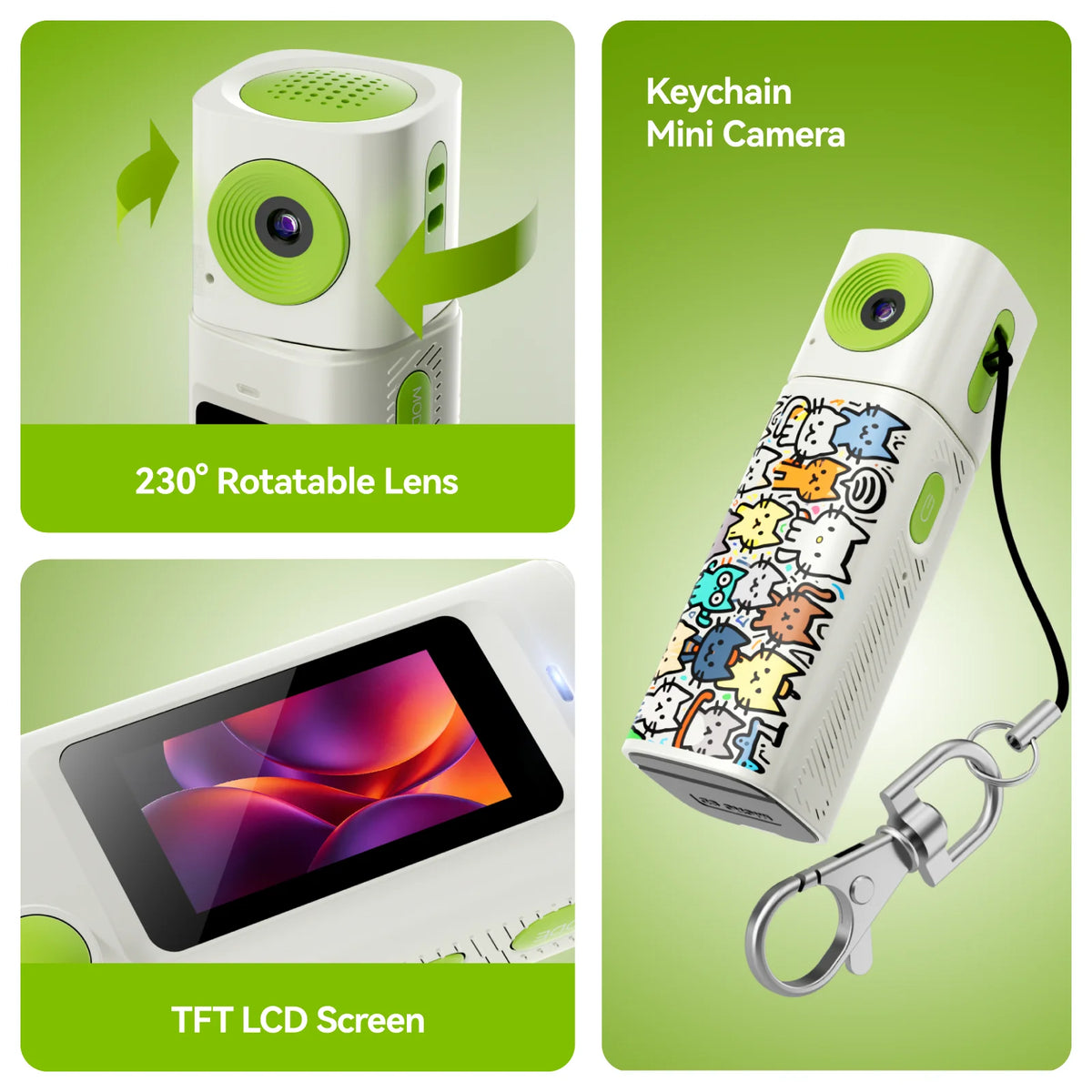 G10 2K Thumb Camera Flip the Lens 230 ° Retro Mini Digital Camera Very Small Camcorder Video Recorder for Kid Portable Cam 2026