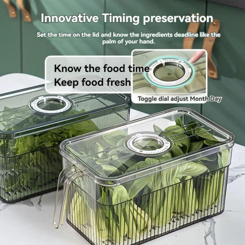 Refrigerator Storage Box Food Grade Kitchen Food Vegetable Preservation Box Refrigerator Frozen Dumplings Fruit Egg Storage Box