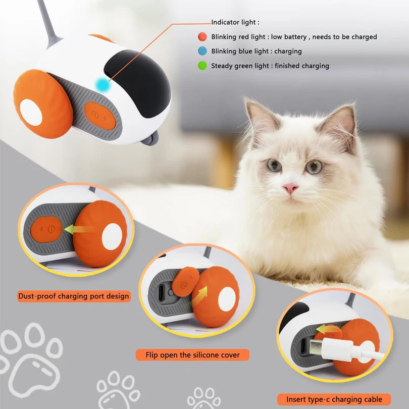 Smart Interactive Cat Toy Car