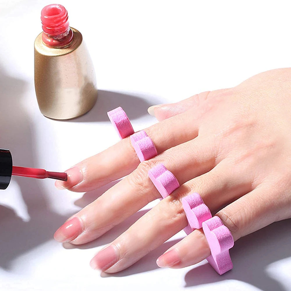 10/20/50Pcs Toe Separator Foot Fingers Separators Spacer Pedicure Toes Spreaders Divider Soft Sponge Manicure Nails Art Tools