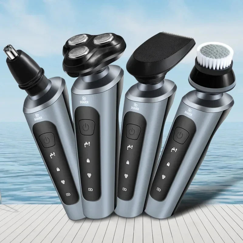 Xiaomi Electric Shavers Men Waterproof Wet Dry Use Electric Trimmer Razor Rechargeable Battery Rotary Shavers Machine Shaving