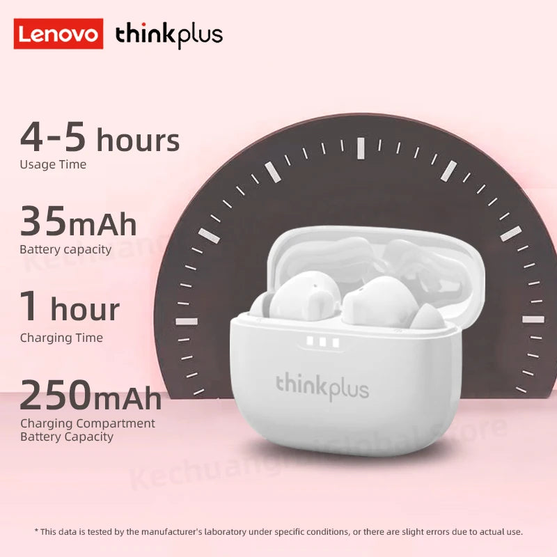 2026 Original Lenovo Earphone Wireless Bluetooth 5.3 Headphones HiFi Stereo Noise Reduction Sport Earbuds Touch Control New Gift