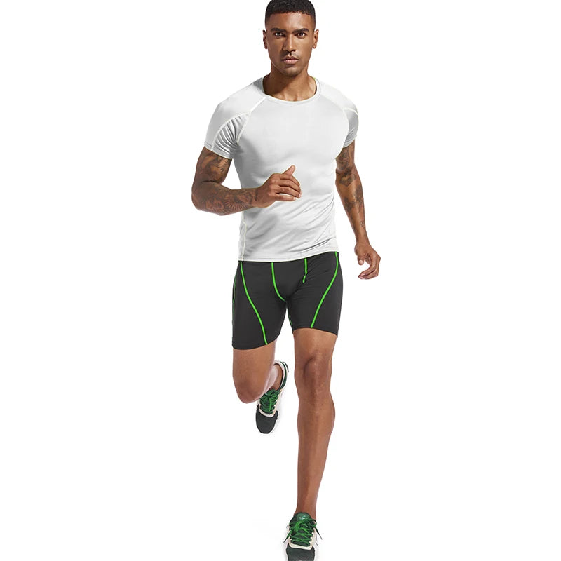Men's Compression Shorts Men Summer Skinny Tights Quick Dry Male Training Sport Shorts Jogging Gym Fitness Running Short Pants
