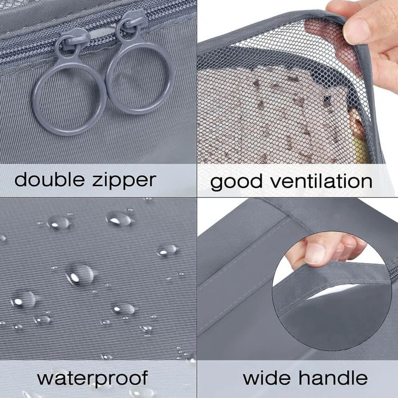 8/7pcs Travel Storage Bag Suitcase Storage Luggage Clothes Sorting Organizer Set Portable Wardrobe Luggage Clothes Shoe Pouch