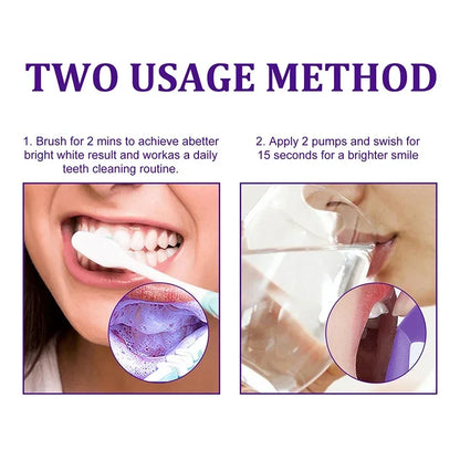 V34 Toothpaste 50ml Mousse Teeth Deep Cleaning Whitening Toothpaste Yellow Teeth Removing Tooth Stains Oral Cleaning Hygiene
