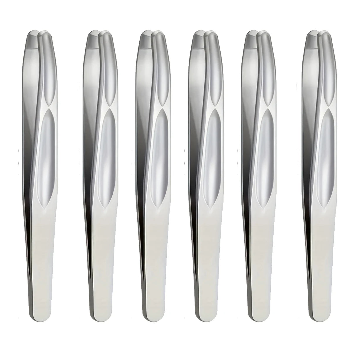 Premium Round Head Tweezers for Eyebrow & Facial Hair Removal Seamless Clips Short Hair Precision Beard Clip