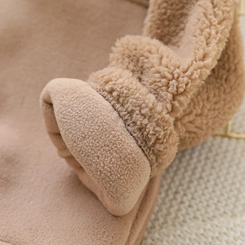 IYEAL Children's  Jacket Coat  Autumn Winter Warm Fleece Outerwear Boys Clothing Fleece Thickened Boy Clothes 4  8 to 10 years