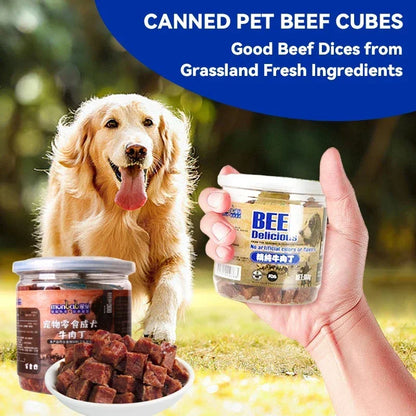 Pet Dog Snacks Food Beef Cubes Vegetables Calcium Supplements Meat Dried Dog Training Rewards Snacks Nutritious Delicious Food