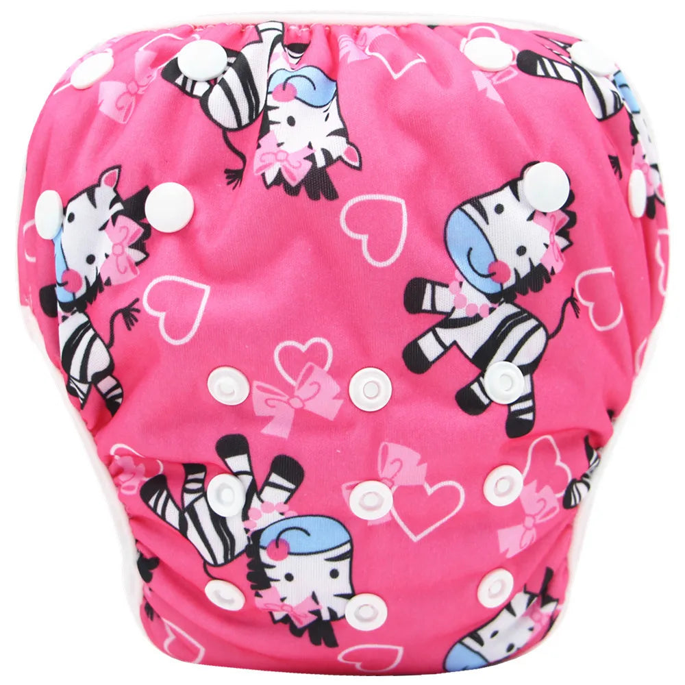 2024 New Baby Swim Diapers Waterproof Adjustable Cloth Diapers Pool Pant Swimming Diaper Cover Reusable Washable Baby Nappies