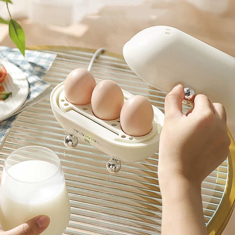 120W Smart Egg Cooker Student Dormitory Mini Rapid Breakfast Machine Multifunction Automatic Power Off Electric Steamer