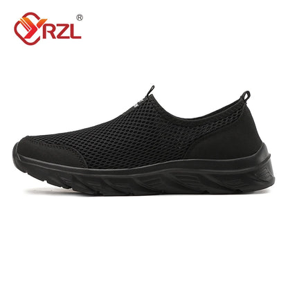 YRZL New Running Shoes for Men Breathable Sports Shoes Lightweight Fashion Summer Breathable Sneakers for Men Plus Size 38-46