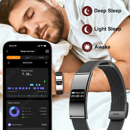 2026 New Smart Bracelet Ultra-thin Heart Rate Blood Oxygen Sleep Monitor IPX8 Waterproof Smart Watch Sports Women Men Band Ht30