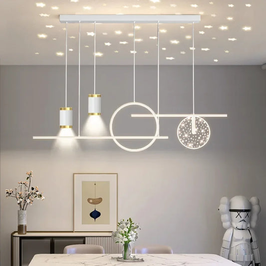 Nordic Round Ring Star Spotlight Design Led Pendant